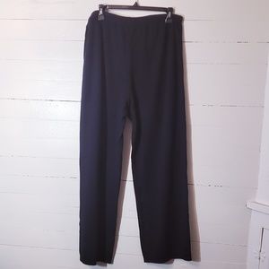 Black Ribbed Knit Pants                    0064